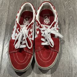 Red Checker Vans