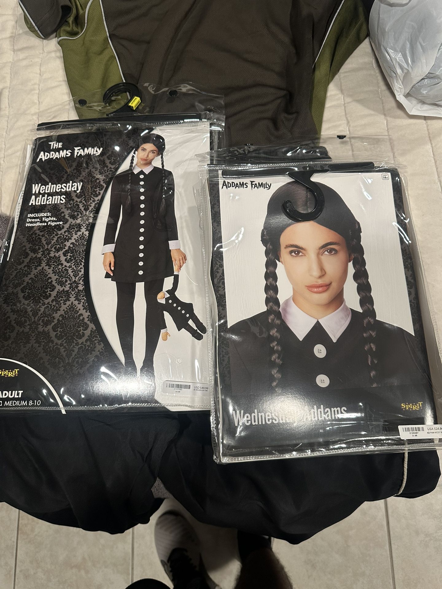 Wednesday Costume And Wig