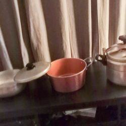 Stainless Steel Pressure Cooker& 2 Pots $45 obo