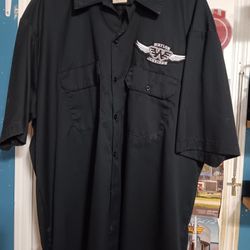 Waylon Jennings Work Shirt Size 2XL $30.00 CASH ONLY) DOOR PICKUP ONLY 