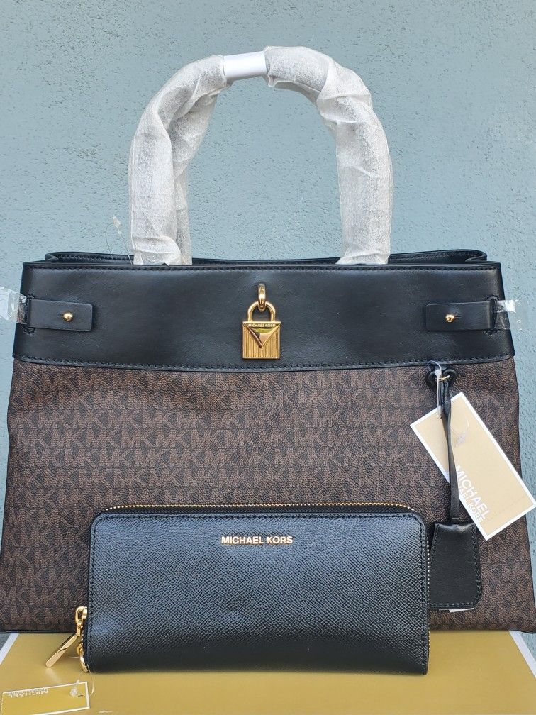Michael Kors Large Satchel And Wallet