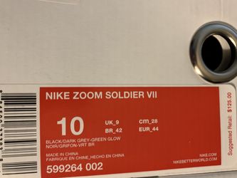 Nike zoom soldier 7. Size 10