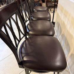 set of 4 new heavy bar stools swivel sturdy 