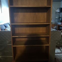 wooden shelved case 