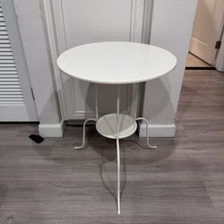 IKEA LINDVED White Round Side Table 20x26