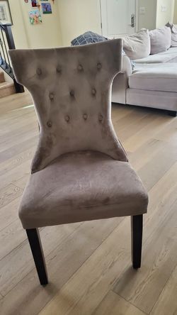 6 Dinning Chairs with protective covers