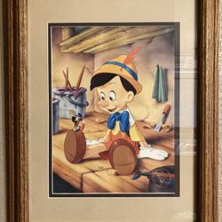 Disney Vintage Pinocchio Lithograph 
