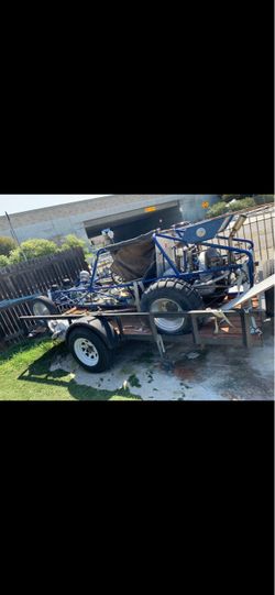 Custom Off-Road Buggy on Trailer
