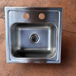 ELKA 15” Drop In Single Basin Stainless Steel Kitchen Sink…GREAT FOR RVS/SMALL KITCHENS…$75