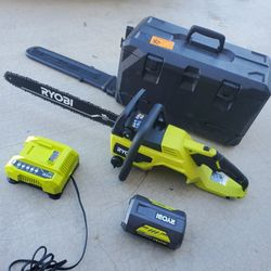 Ryobi 40v 18inch Chainsaw Complete With 4.0 Battery And Charger 