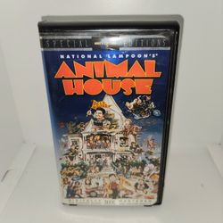 Vintage VHS tape Animal House movie in clamshell case