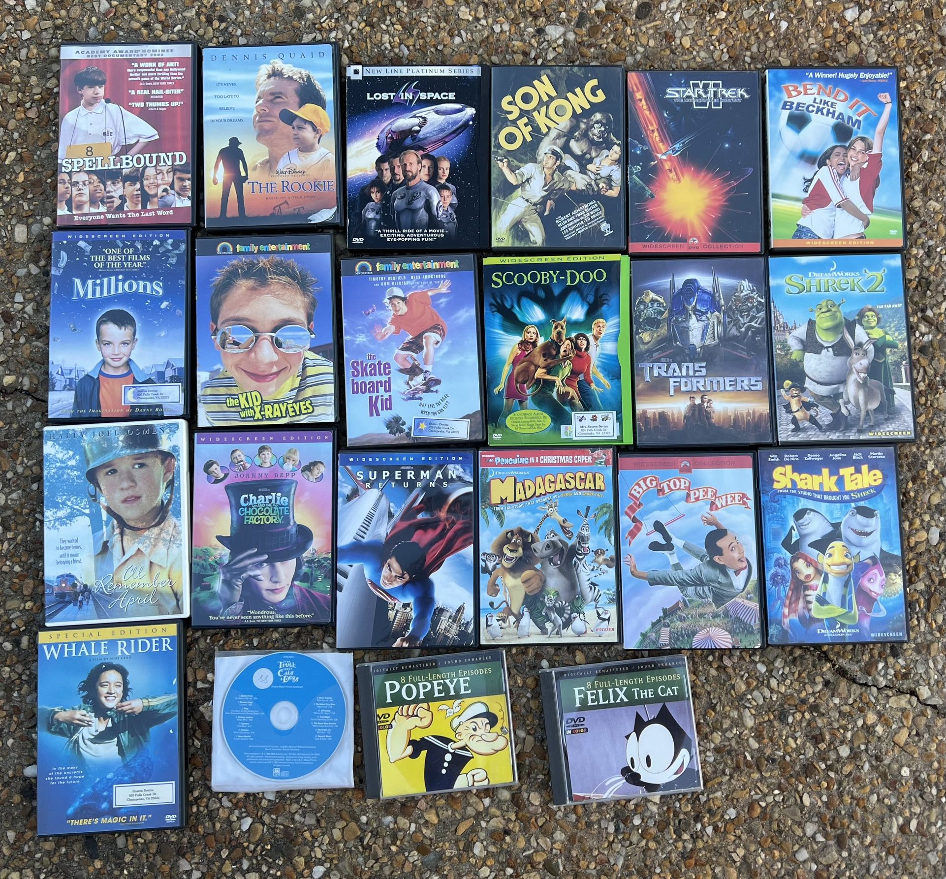 20 Children's DVD's / Movies G & & PG Rated