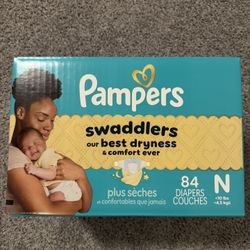 Pampers Swaddlers Newborn 84 Count Diapers