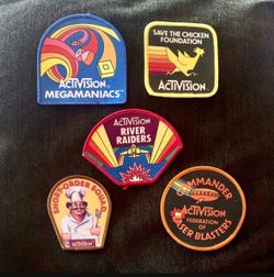 Atari Video Game Vintage 80's Activision Award Patches
