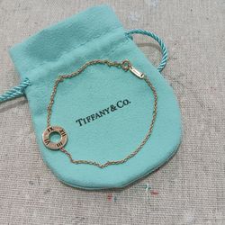 Tiffany & Co 18k 750 Rose Gold Atlas Bracelet