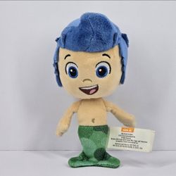 Nickelodeon Bubble Guppies Gil Mermaid Plush 8" Stuffed Animal Boy Merman Merboy