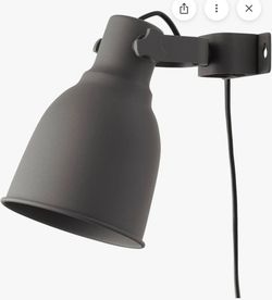 2 -IKEA Hektar Corded Light Fixture Wall/Clamp Spotlight Dark Gray 502.165.40