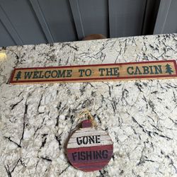 Cabin decorative signs 