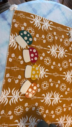 World Market Mushroom Coasters