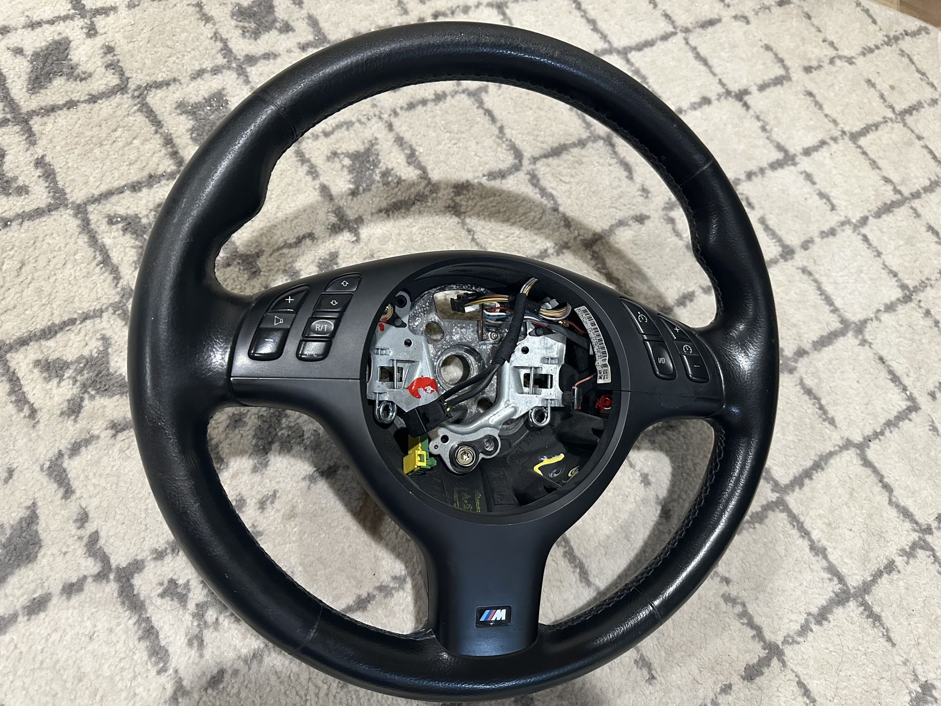 BMW E46 M3 TRI-STITCHED STEERING WHEEL