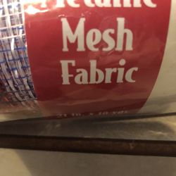 NEW Metallic Mesh Fabric— Patriotic