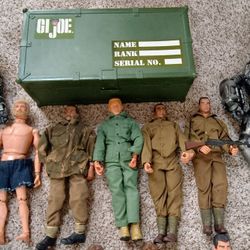 Entire Vintage Military 29 PIECE GI JOE ACTION FIGURE COLLECTION.  1964 BLONDE GI JOE  Thru 1990'S. See our other great vintage art antiques jewelry s