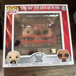 Funko Pop! WWE Moment featuring Stone Cold Steve Austin and The Rock