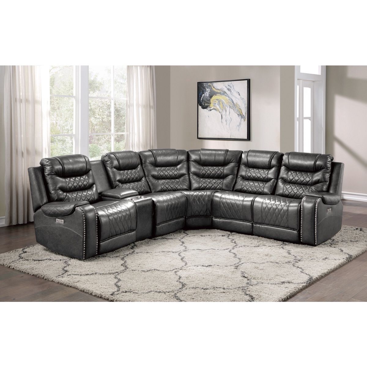 Power Recliner Sectional Sofa In Offer 🔥🔥🔥