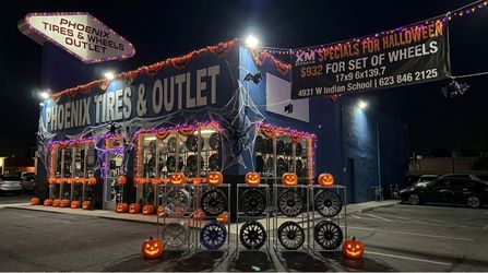 ​🎃 No Tricks, Just Treats on New Wheels! 🚚 As the sun goes down, the deals heat up at Phoenix Tires & Wheels Outlet! Score an incredible set of 17x9