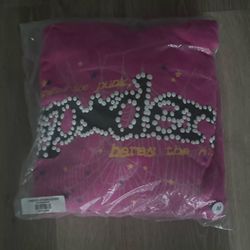 pink spyder hoodie