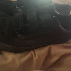 Velcro strap Black Vans 9.5 Men’s