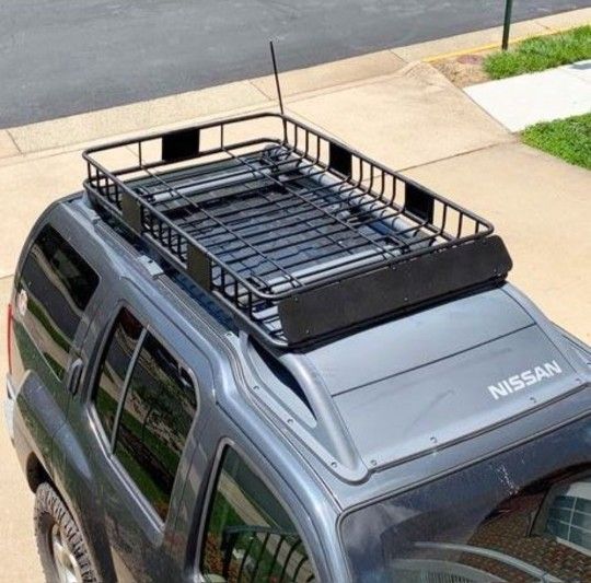 New 500 Lbs Capacity Car SUV Van Rooftop Roof Cargo Basket Rack Carrier Canasta Para Techo