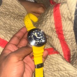 Yellow Citizen Pro master Eco Drive Watch