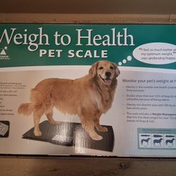 New Veterinarian large "way to health" pet scale