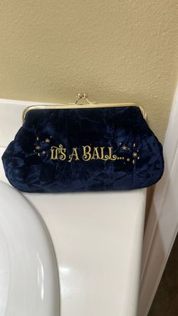 Disneyland Cinderella Velvet Pouch Adorable New 
