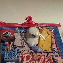 Wow! Barbie Exclusive Jurassic World Doll Clothes And Accessories! 8 Pieces!