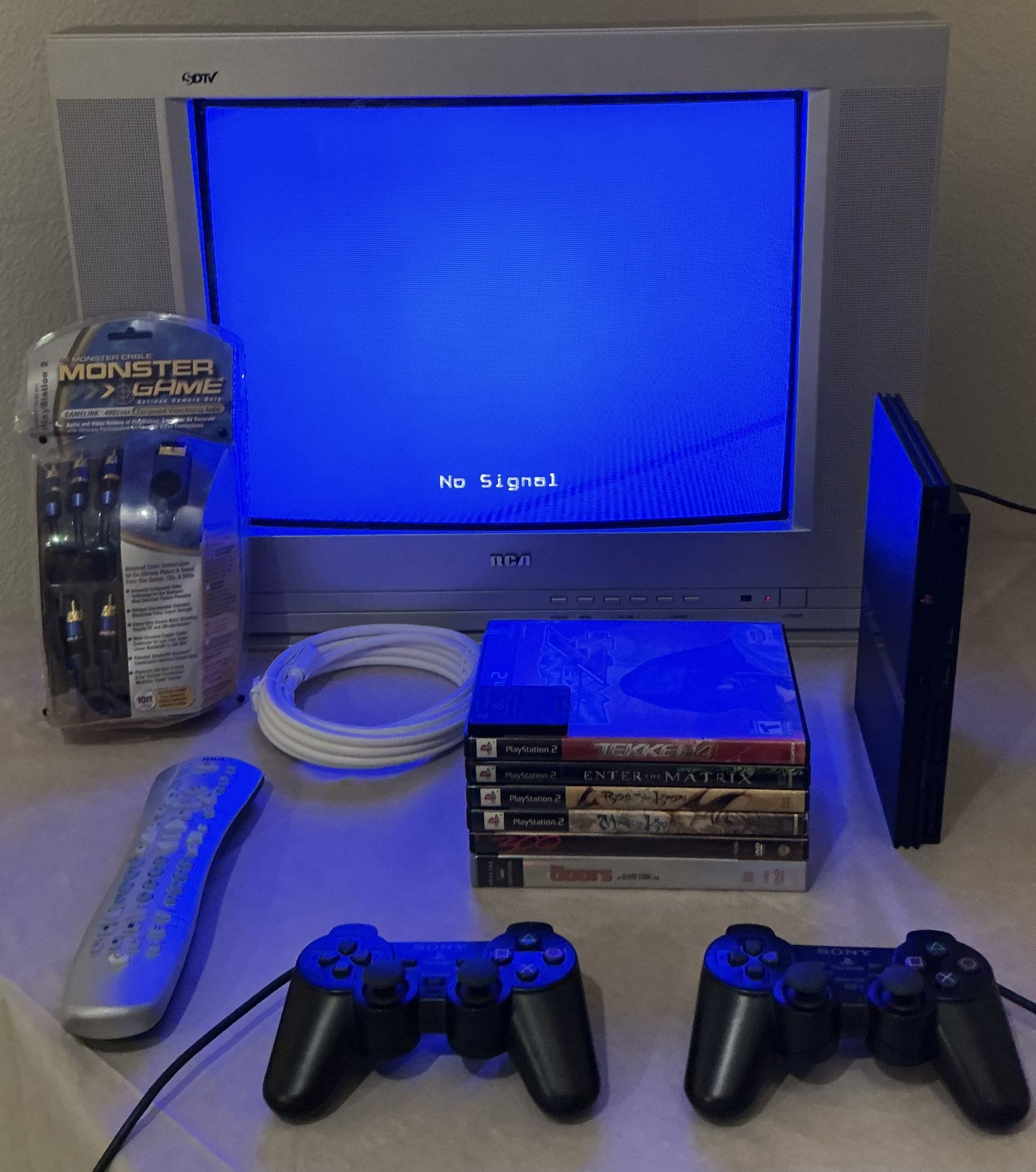 21” CRT 2007 RCA TV / PS2 Bundle ( Component & Frnt Bck A/V Compatibility ) 
