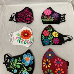 Peruvian Face Mask Embroidered Art
