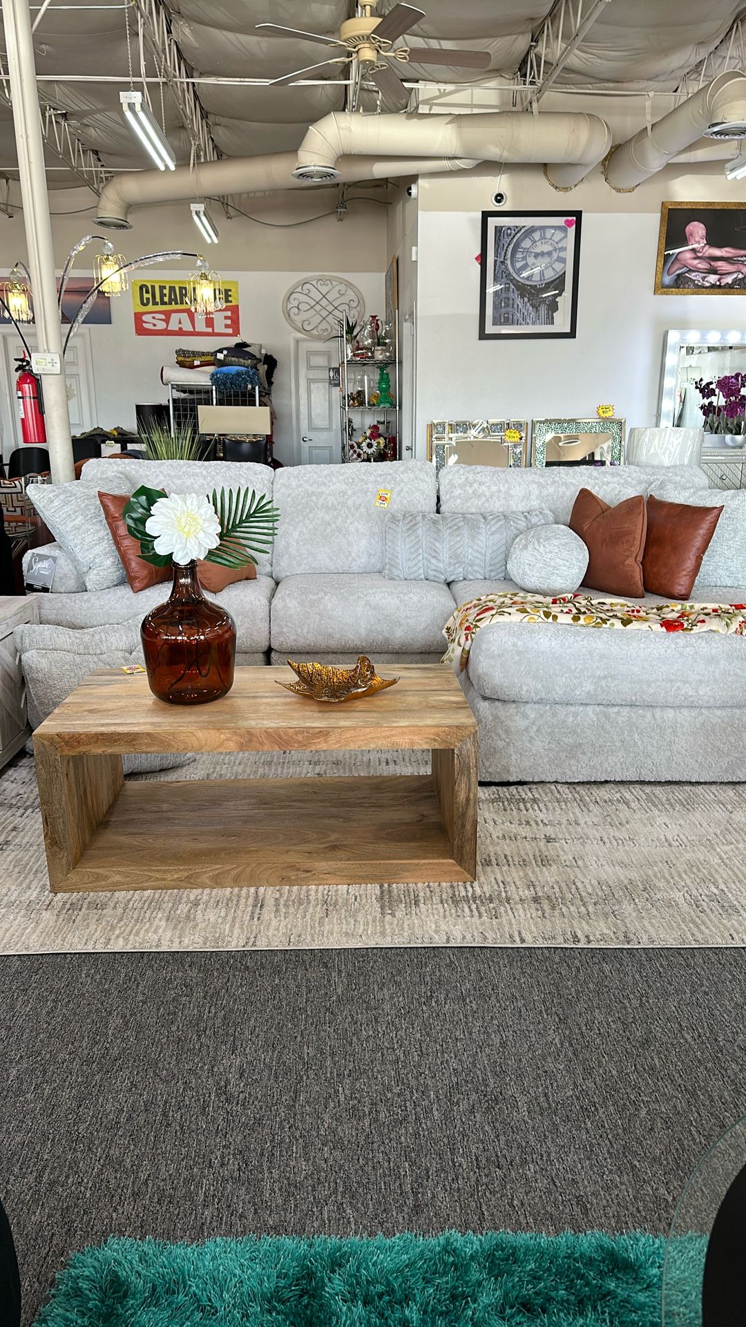 Light Grey Comfy Sectional