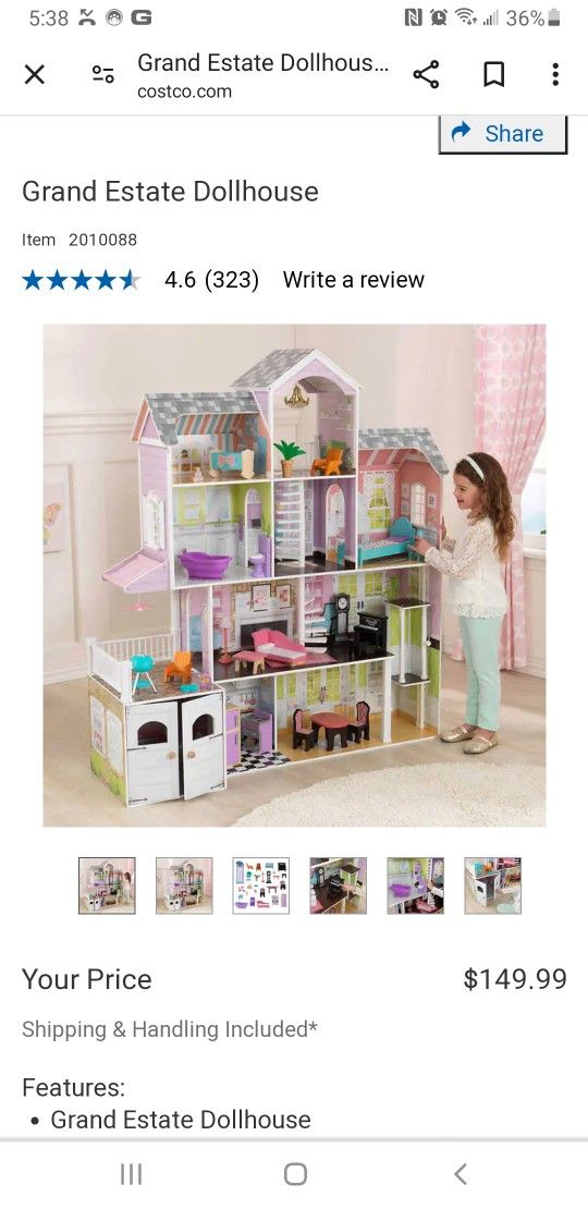 KidKraft Almost 5 Ft Tall Doll House