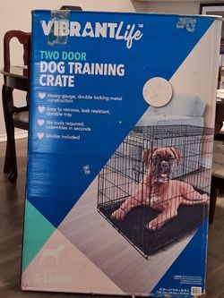 NEW 2 DOOR DOG TRAINING CRATE