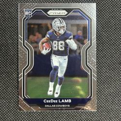 2020 Panini Prizm CeeDee Lamb Rookie Card #334 Prizm Dallas Cowboys RC