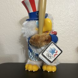 1984 OLYMPIC GAMES MASCOT "SAM THE EAGLE" BASEBALL #8331 LOS ANGELES GAMES