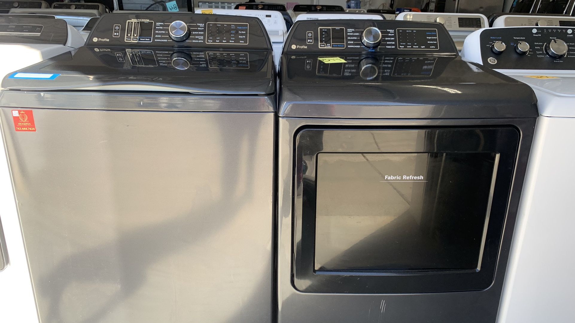 WASHER AND DRYER STAINLESS STEEL 
