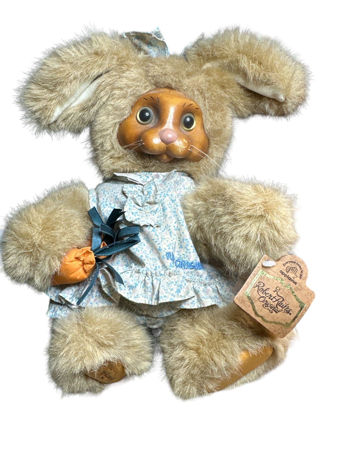 Original Robert Raikes “Dottie” bunny rabbit doll is dusty and a couple scratches on nose please look at photos no original box. T-253