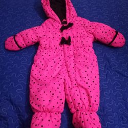 Size 3 - 6 Months Baby Girls Snow Suit