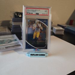 2020 Justin Herbert Rookie Absolute Blue Psa 9 POP 43