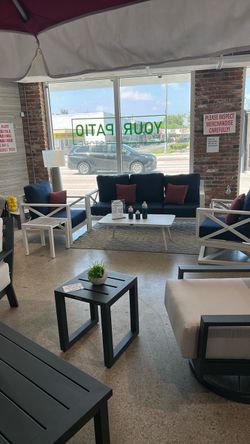 Aluminum patio set