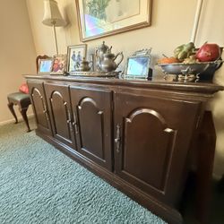 Dark Real Cherrywood Sideboard Buffet 