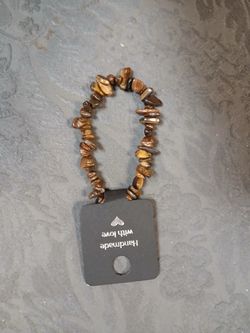 Tigers Eye Stone Crystal Bracelet